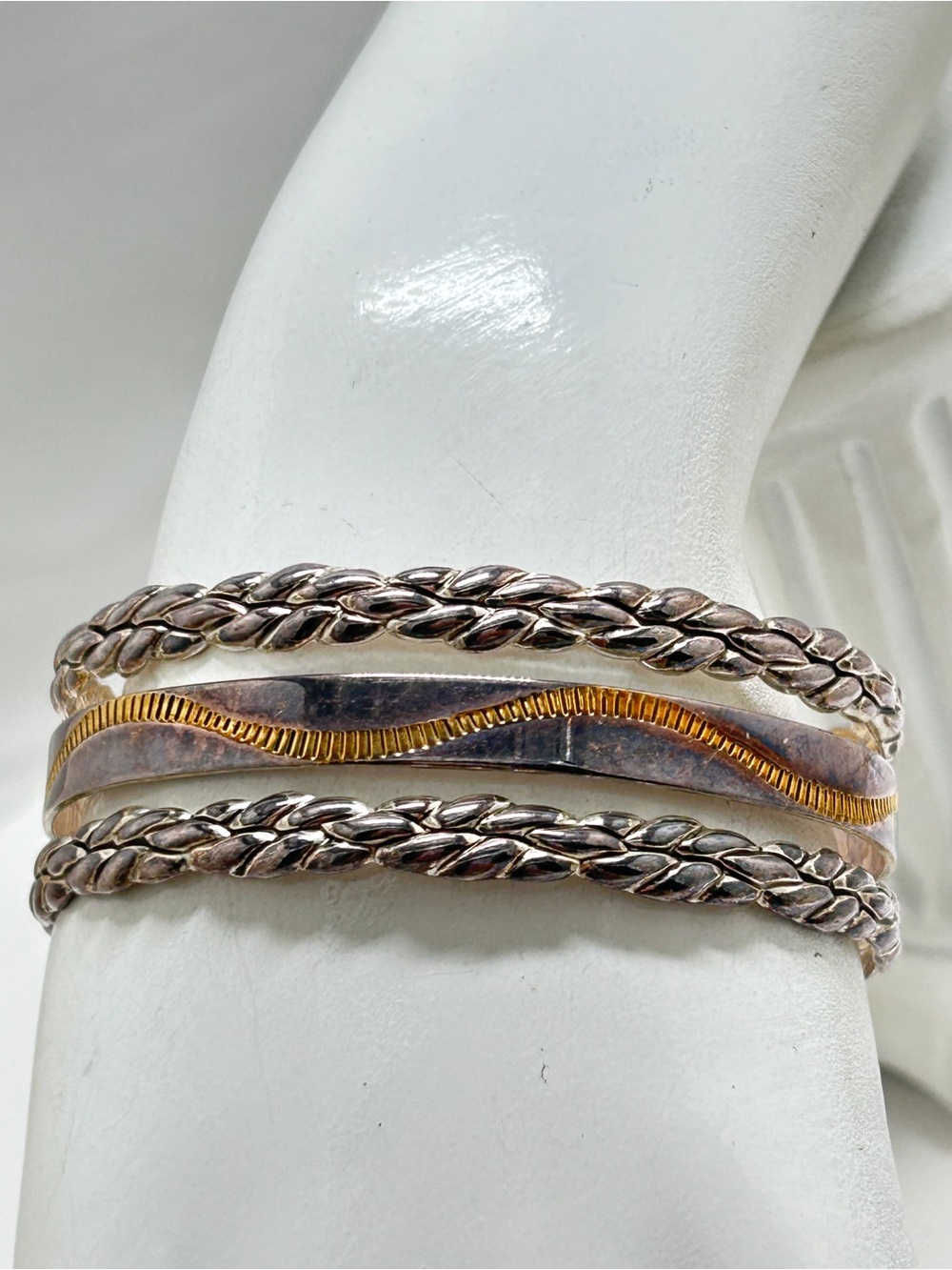 Best, Mixed Metal Wide Cuff Bracelet